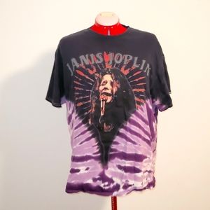 Tie-Dye Janis Joplin Band Music Tee Shirt